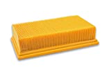 2 filtros plegados planos vhbw para aspiradora Würth ISS 35, ISS 35-S, ISS 45-M, ISS 55-S